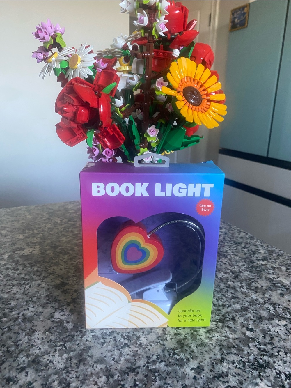 NWBOX Rainbow Heart Clip-On Book Light